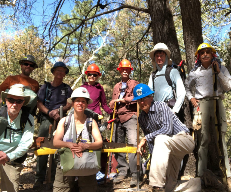 Spring trail work in the Chiricahuas